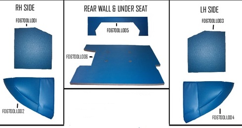 UF90103   Cab Kit Without Headliner----Blue